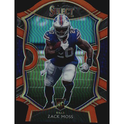 2020 Select Prizm Orange Die Cut #69 Zack Moss