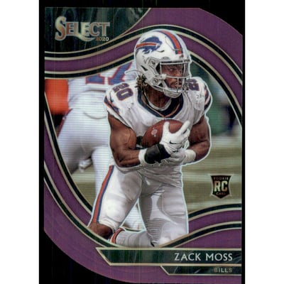 2020 Select Prizm Purple Die Cut #369 Zack Moss