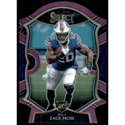 2020 Select Prizm Purple Die Cut #69 Zack Moss