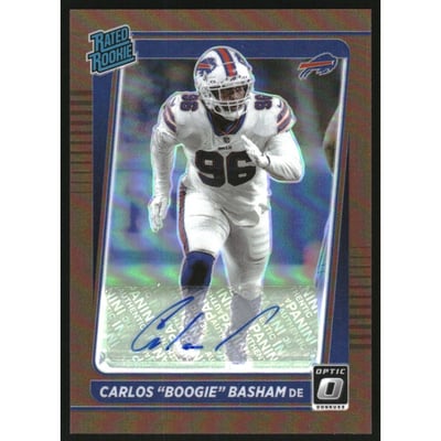 2021 Donruss Optic Rated Rookies Autographs Bronze #277 Carlos Basham