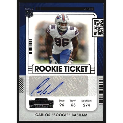 2021 Panini Contenders #176A Carlos Basham AU RC