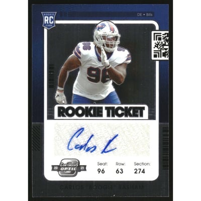 2021 Panini Contenders Optic #169 Carlos Basham AU RC