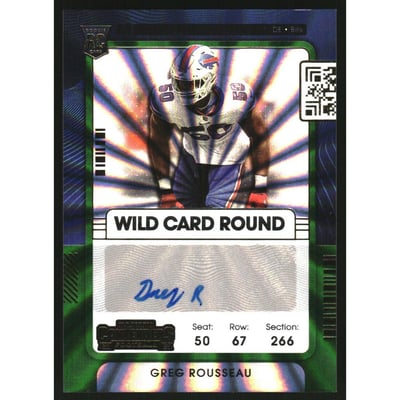 2021 Panini Contenders Wild Card #158A Greg Rousseau AU