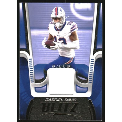 2021 Panini Playbook BLITZ Memorabilia #22 Gabriel Davis