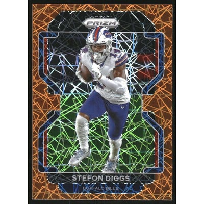 2021 Panini Prizm Prizms Lazer #114 Stefon Diggs