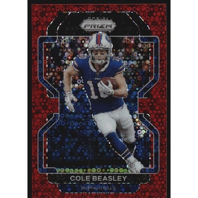 2021 Panini Prizm Prizms No Huddle Red #115 Cole Beasley