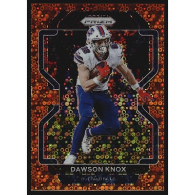 2021 Panini Prizm Prizms Orange Disco #116 Dawson Knox