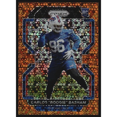 2021 Panini Prizm Prizms Orange Disco #436 Carlos "Boogie" Basham