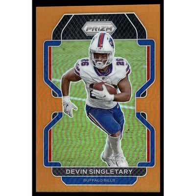 2021 Panini Prizm Prizms Orange #118 Devin Singletary