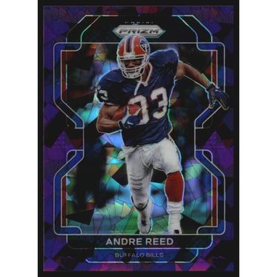 2021 Panini Prizm Prizms Purple Ice #124 Andre Reed