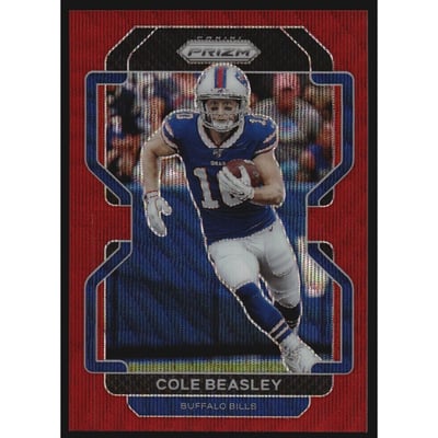 2021 Panini Prizm Prizms Red Wave #115 Cole Beasley