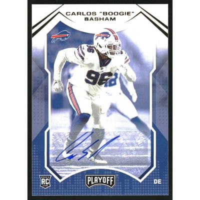2021 Playoff Rookies Autographs #269 Carlos "Boogie" Basham