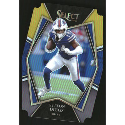 2021 Select Prizm Black and Gold Die Cut #106 Stefon Diggs
