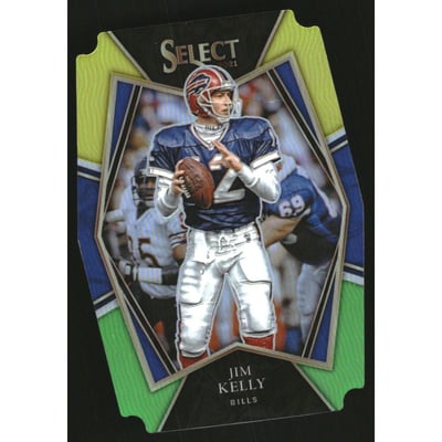 2021 Select Prizm Green and Yellow Die Cut #141 Jim Kelly