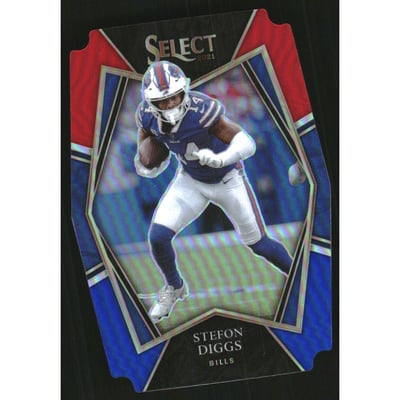 2021 Select Prizm Red and Blue Die Cut #106 Stefon Diggs
