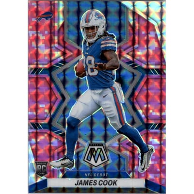 2022 Panini Mosaic Mosaic Camo Pink #285 James Cook DEB
