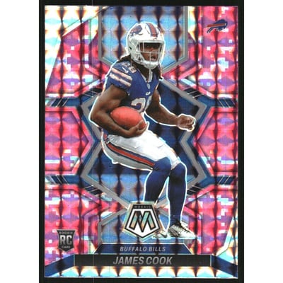2022 Panini Mosaic Mosaic Camo Pink #309 James Cook