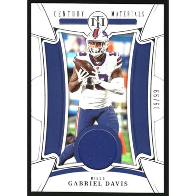 2022 Panini National Treasures Century Materials #65 Gabriel Davis