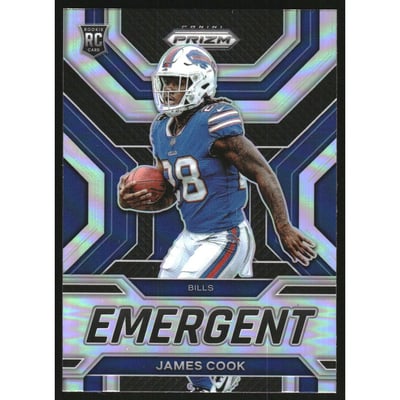 2022 Panini Prizm Emergent Prizms Silver #13 James Cook