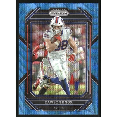 2022 Panini Prizm Prizms Blue Wave #33 Dawson Knox