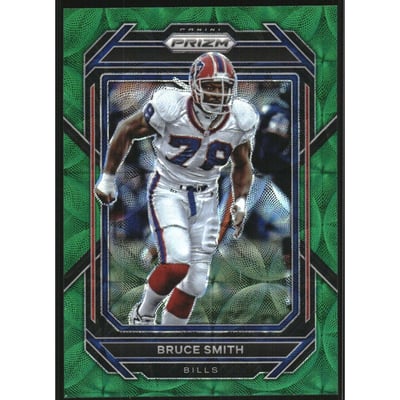 2022 Panini Prizm Prizms Green Scope #38 Bruce Smith