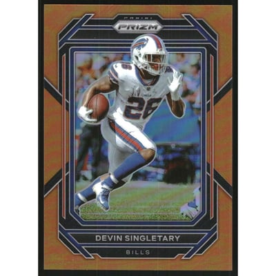 2022 Panini Prizm Prizms Orange #30 Devin Singletary
