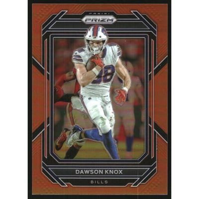 2022 Panini Prizm Prizms Orange #33 Dawson Knox