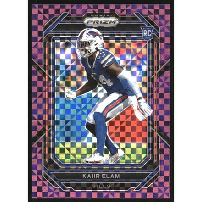 2022 Panini Prizm Prizms Purple Power #374 Kaiir Elam