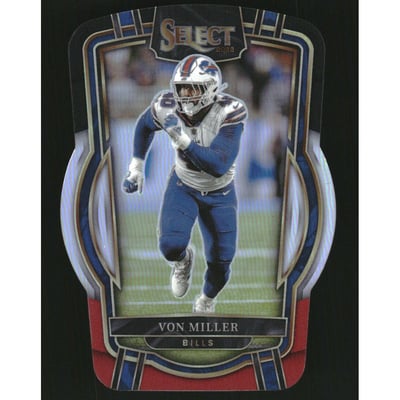 2022 Select Prizm Black and Red Die Cut #290 Von Miller