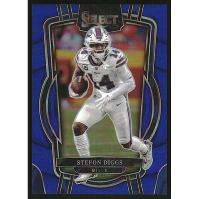 2022 Select Prizm Blue #289 Stefon Diggs