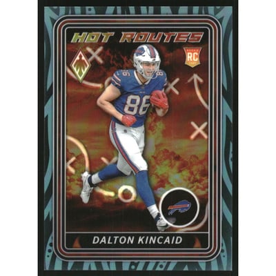 2023 Panini Phoenix Hot Routes Teal #10 Dalton Kincaid