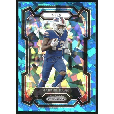 2023 Panini Prizm Prizms Blue Ice #29 Gabriel Davis