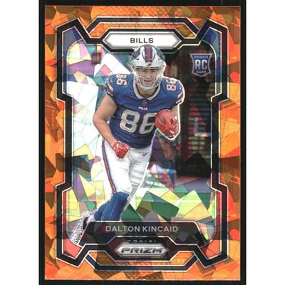 2023 Panini Prizm Prizms Orange Ice #308 Dalton Kincaid