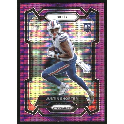 2023 Panini Prizm Prizms Purple Pulsar #310 Justin Shorter