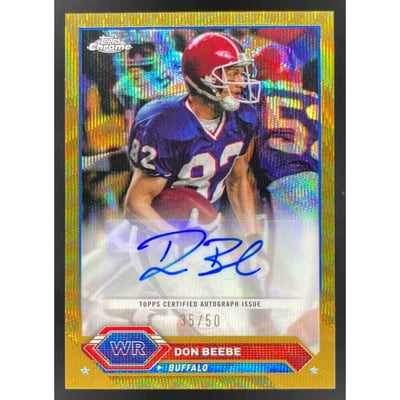 2023 Topps Composite Chrome Gold Wave Refractor #TCA-DBE Don Beebe Auto /50