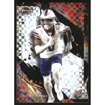 2024 Finest Checkerboard Refractors #192 Keon Coleman