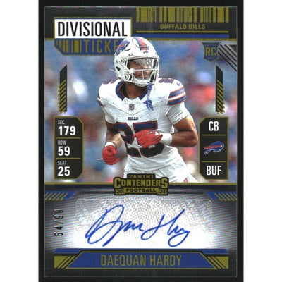 2024 Panini Contenders Divisional Ticket #236 Daequan Hardy AU