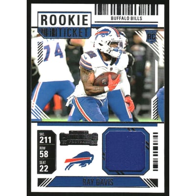 2024 Panini Contenders Rookie Ticket Swatches #33 Ray Davis