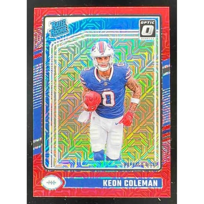 2024 Panini Donruss Optic Red Mojo #263 Keon Coleman Rated Rookie