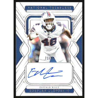 2024 Panini National Treasures #139 Edefuan Ulofoshio AU RC