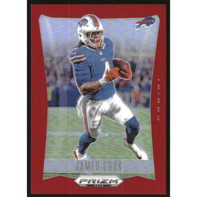 2024 Panini Prizm Deca Prizms Red #29 James Cook