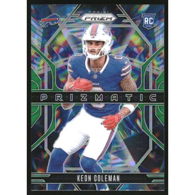 2024 Panini Prizm Prizmatic Prizms Green #15 Keon Coleman