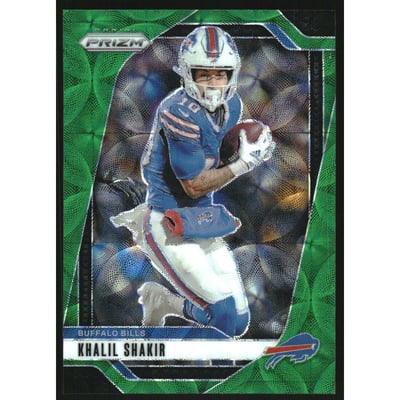 2024 Panini Prizm Prizms Green Scope #31 Khalil Shakir
