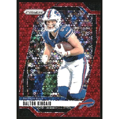 2024 Panini Prizm Prizms No Huddle Red #30 Dalton Kincaid