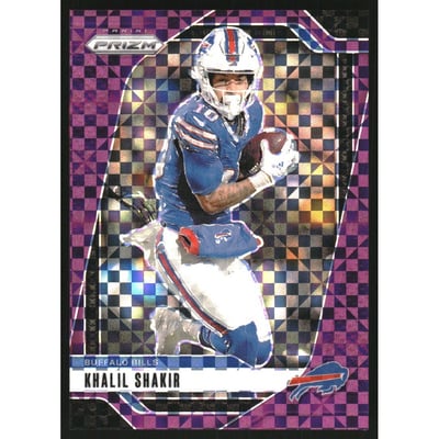 2024 Panini Prizm Prizms Purple Power #31 Khalil Shakir