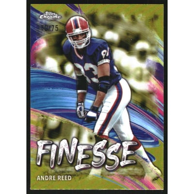 2024 Topps Chrome Finesse Yellow Refractors #F16 Andre Reed