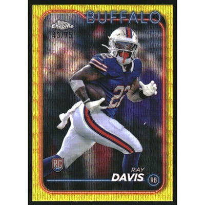 2024 Topps Chrome Yellow Wave Refractors #253 Ray Davis