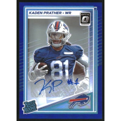 2025 Donruss Optic Rated Rookies Autographs Blue #291 Kaden Prather