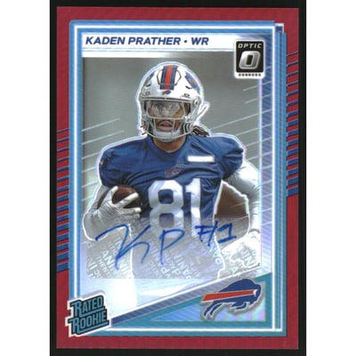 2025 Donruss Optic Rated Rookies Autographs Red #291 Kaden Prather