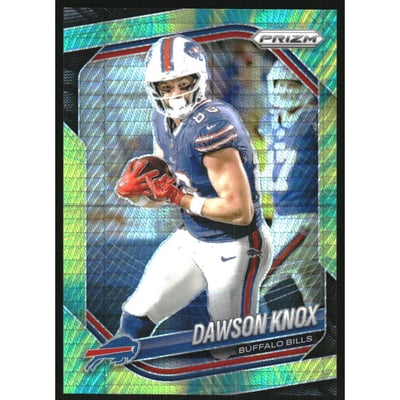 2025 Panini Prizm Prizms Hyper #65 Dawson Knox